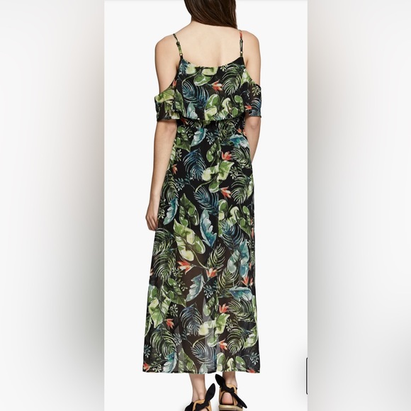 Anthropologie Sofia Sanctuary Floral High Low Midi Ruffle Dress - Large - Picture 4 of 11